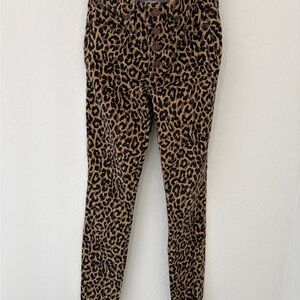 J. Crew Animal Print High-Rise Skinny Pants